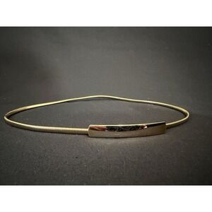 Vintage Gold Toned Metal Stretch Caroline Channing Belt 80s Retro-Glam Disco